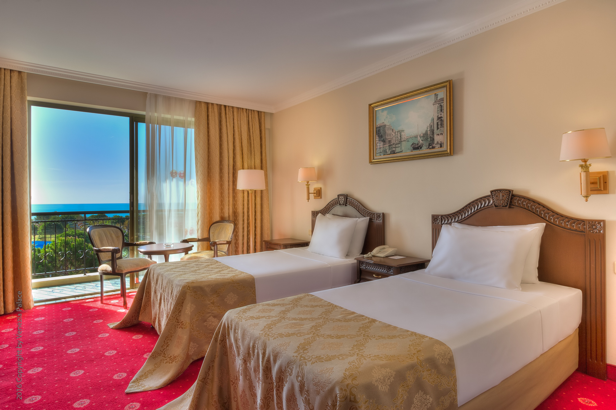 Venezia Palace Deluxe Resort Hotel Standart Kısmi Deniz veya Havuz Manzaralı Oda 