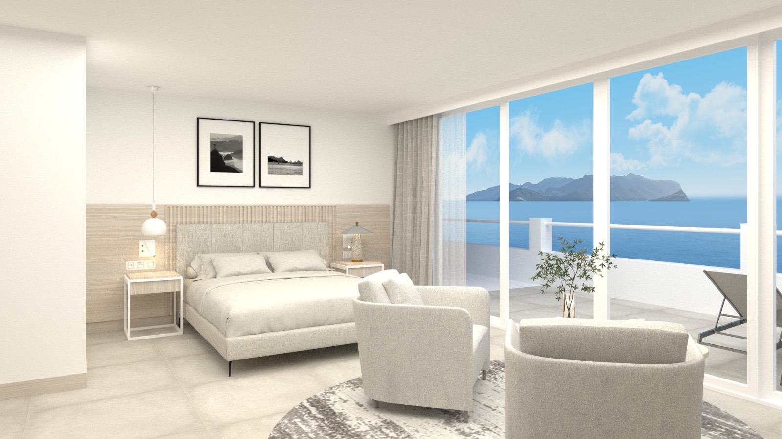 Deluxe Room, Sea View (Terrace)