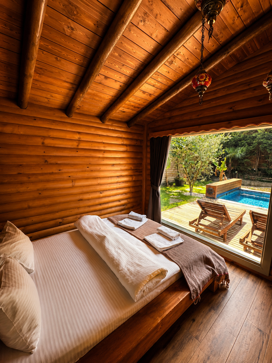 2+1 Bungalov ( Jakuzili,Isıtmalı Havuzlu,Şömineli)