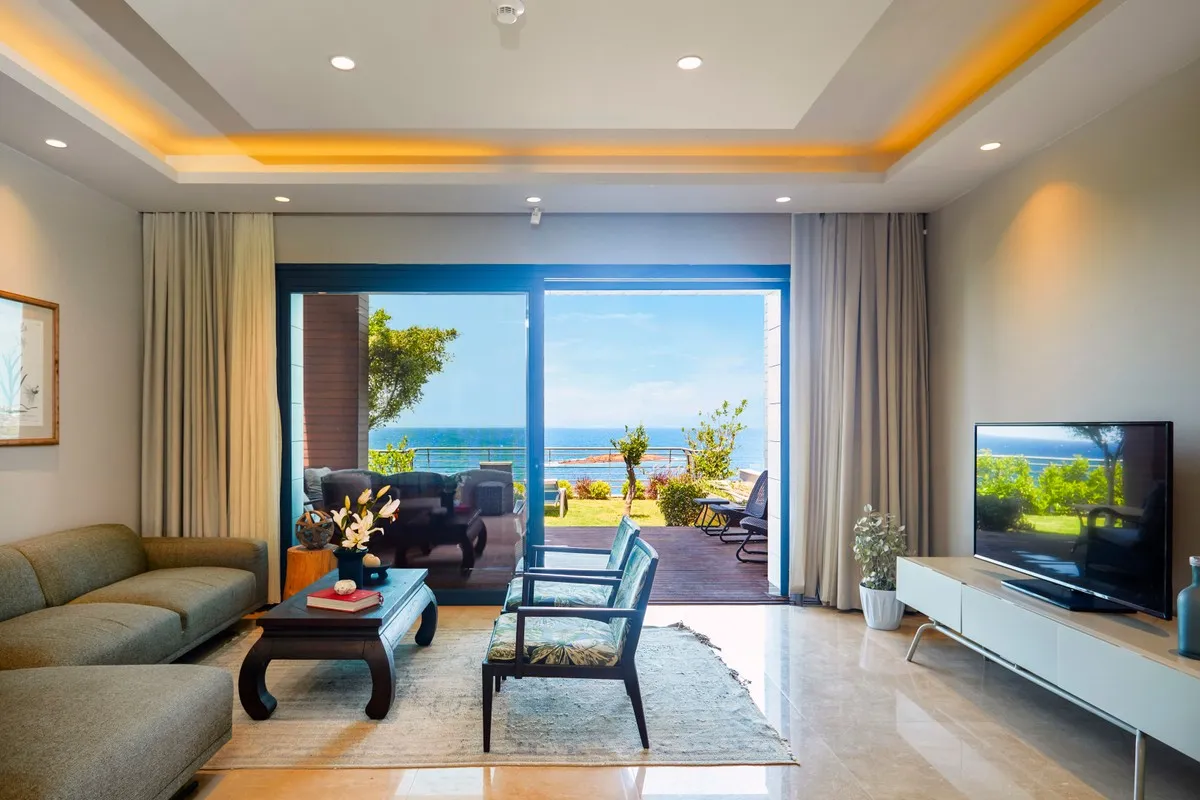Deluxe Villa 3+1 Daire Oda, Deniz Manzaralı