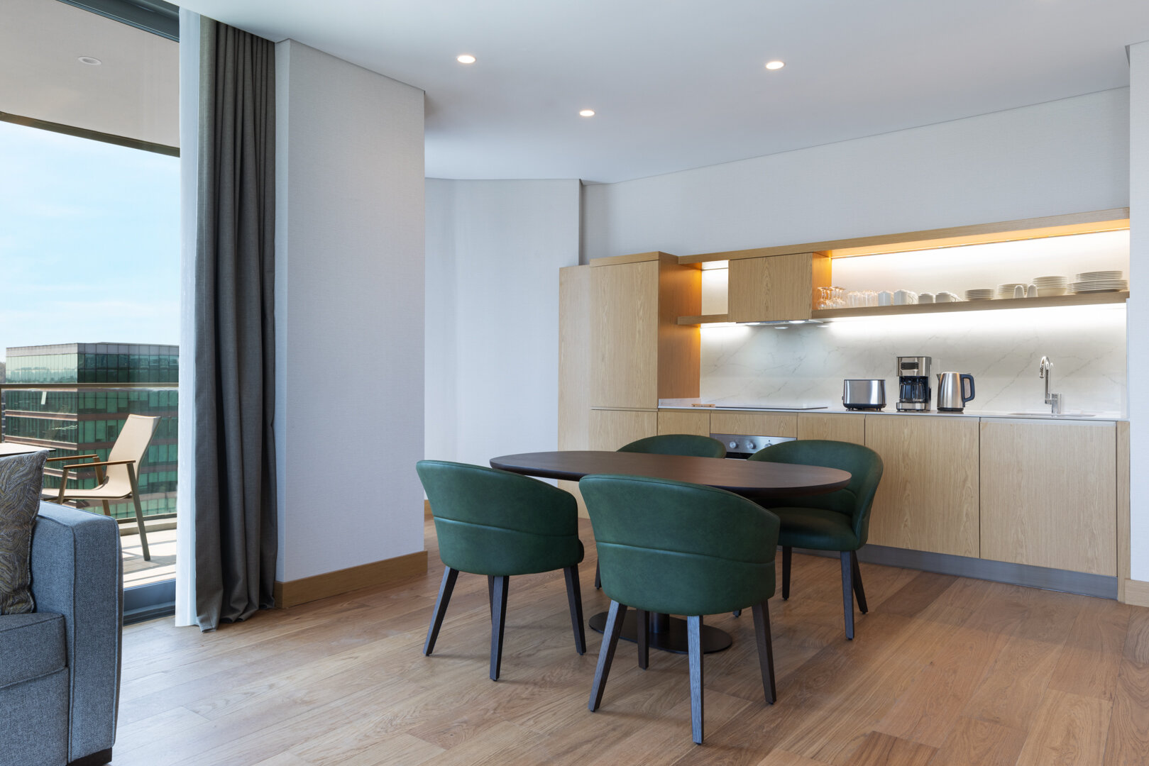 Two Bedroom Apartment with Balcony and City View