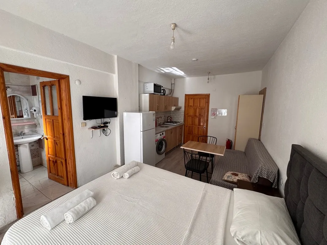 1+0 Apartment, Partial Sea View (Balcony)