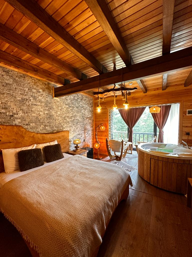 Jakuzili Şömineli Deluxe Oda