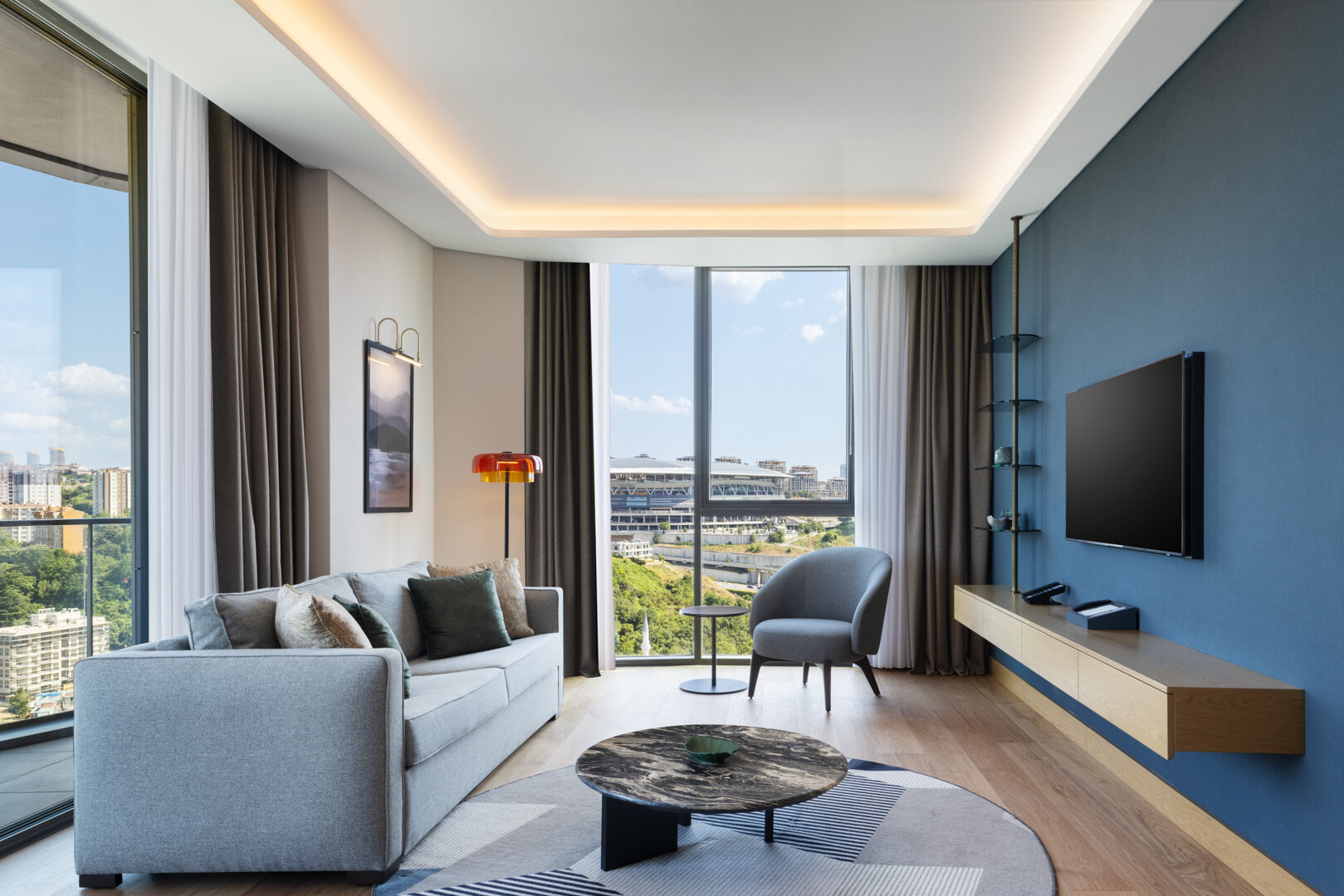 Two Bedroom Apartment with Balcony and City View