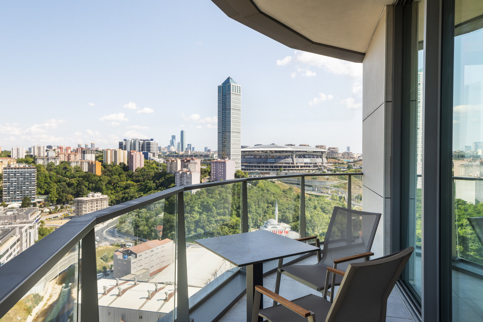 Two Bedroom Apartment with Balcony and City View