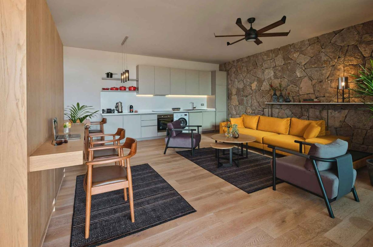 Superior Taş Ev Oda (Teraslı)