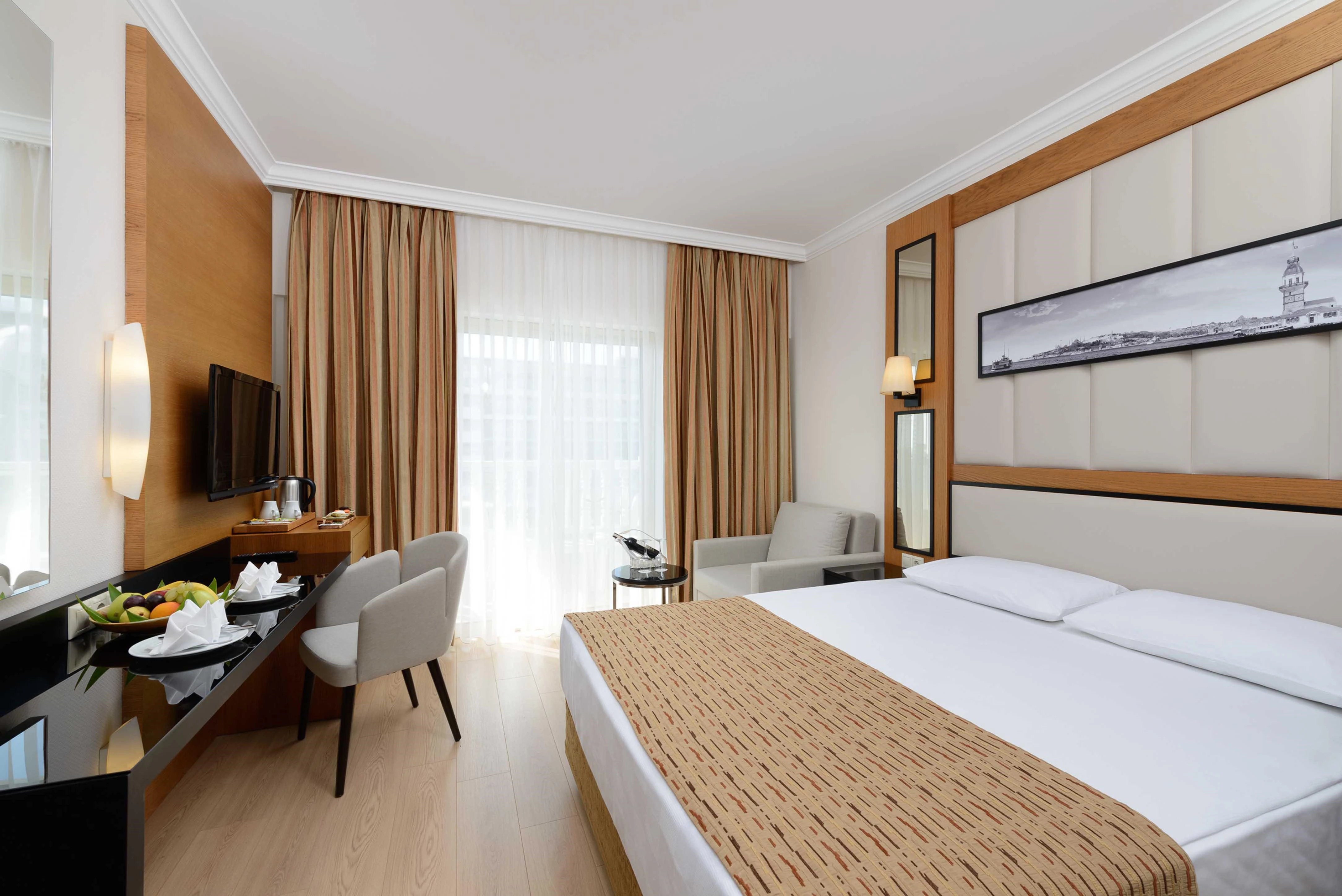 Aydınbey Famous Resort Hotel Standart Kara Manzaralı Oda 