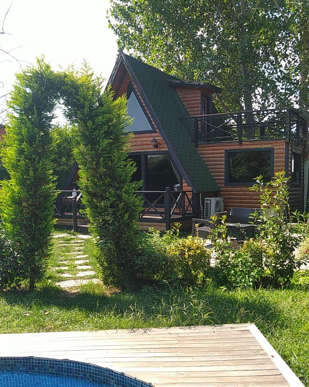 Bungalov Dubleks Oda, Havuz Manzaralı (Jakuzi)